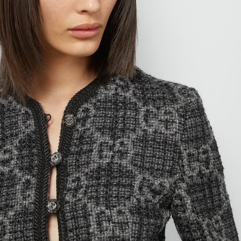 Chaqueta de tweed con GG