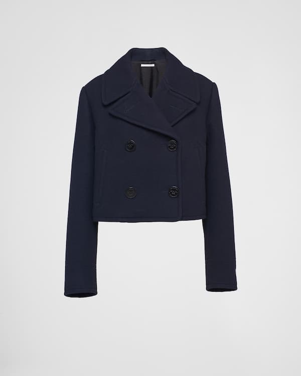 Single-breasted mohair jacket